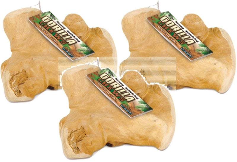Ware Manufacturing Ware 3 Pack of Gorilla Chews Solid Java Wood Dog Chews, Extra Small - Image 1