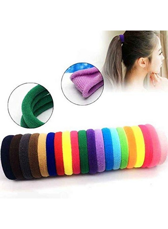 advancedestore Accessories Women's Cotton-wool Extra Soft Ponytail Holders Pair Rubber Hair Band (Multicolour) - Pack of 25 - Image 1