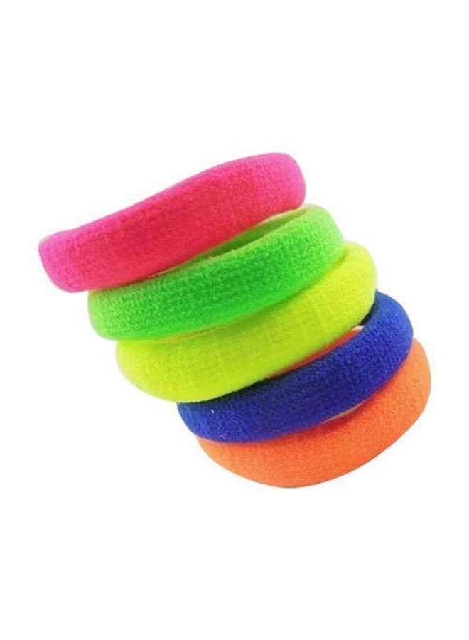 advancedestore Accessories Women's Cotton-wool Extra Soft Ponytail Holders Pair Rubber Hair Band (Multicolour) - Pack of 25 - Image 3