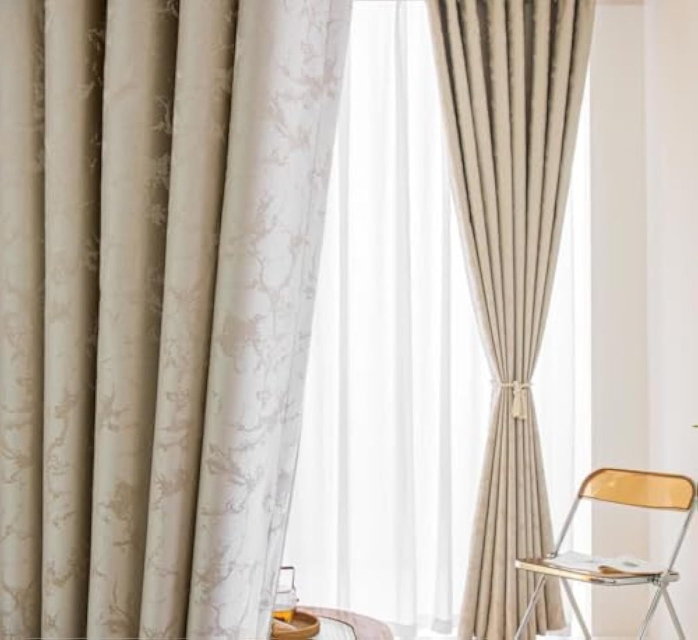 Bedroom Curtains Blackout the Light Curtain for Window 2 Pieces Package