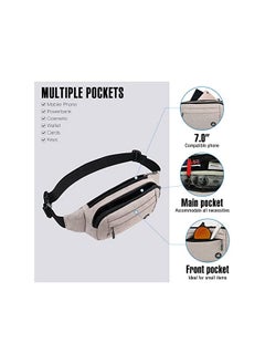 WATERFLY Fanny Pack Waist Bag: Small Hip Pouch Bum Bag Fannie Pack Phanny Fannypack Waistpack Bumbag Beltbag Sport Slim Fashionable for Jogging Hiking Hiker Woman Man Grey - pzsku/ZD2E1B66CBE98C912A758Z/45/_/1738409651/b6d2b051-b854-414e-a6f6-f3c93bf28165