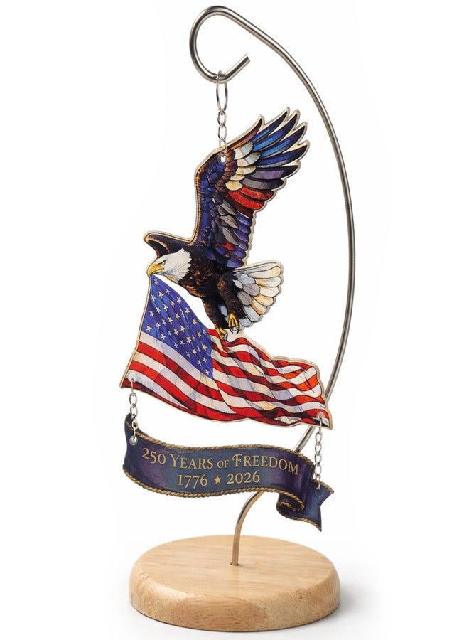 Musemory 250th Anniversary USA Ornament 1776 –2026, America 250 Eagle Patriotic Tabletop Decoration, 4th of JulyDecorations, Patriotic Gift for Veterans Independence Day - Image 1