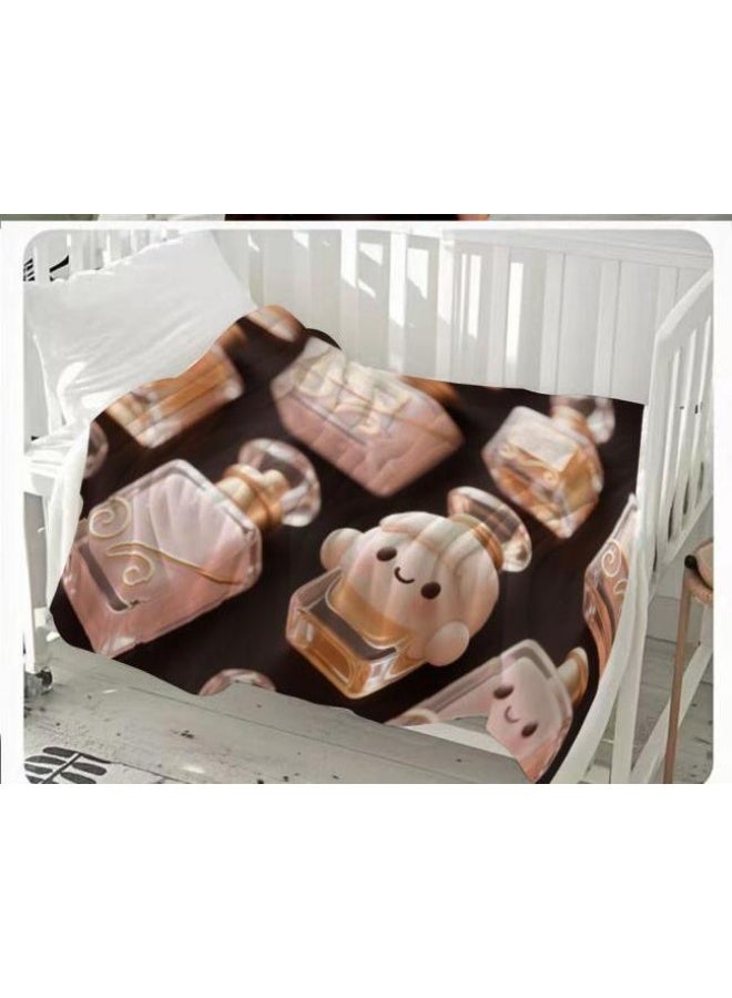 general Baby and children's cartoon flannel thin blanket (warm and comfortable, suitable for sleep, game use) 70cm*100cm - Image 2