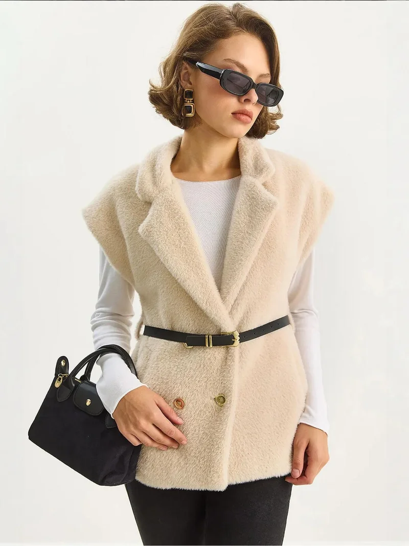 LUCCI Plush Knitted Waistcoat