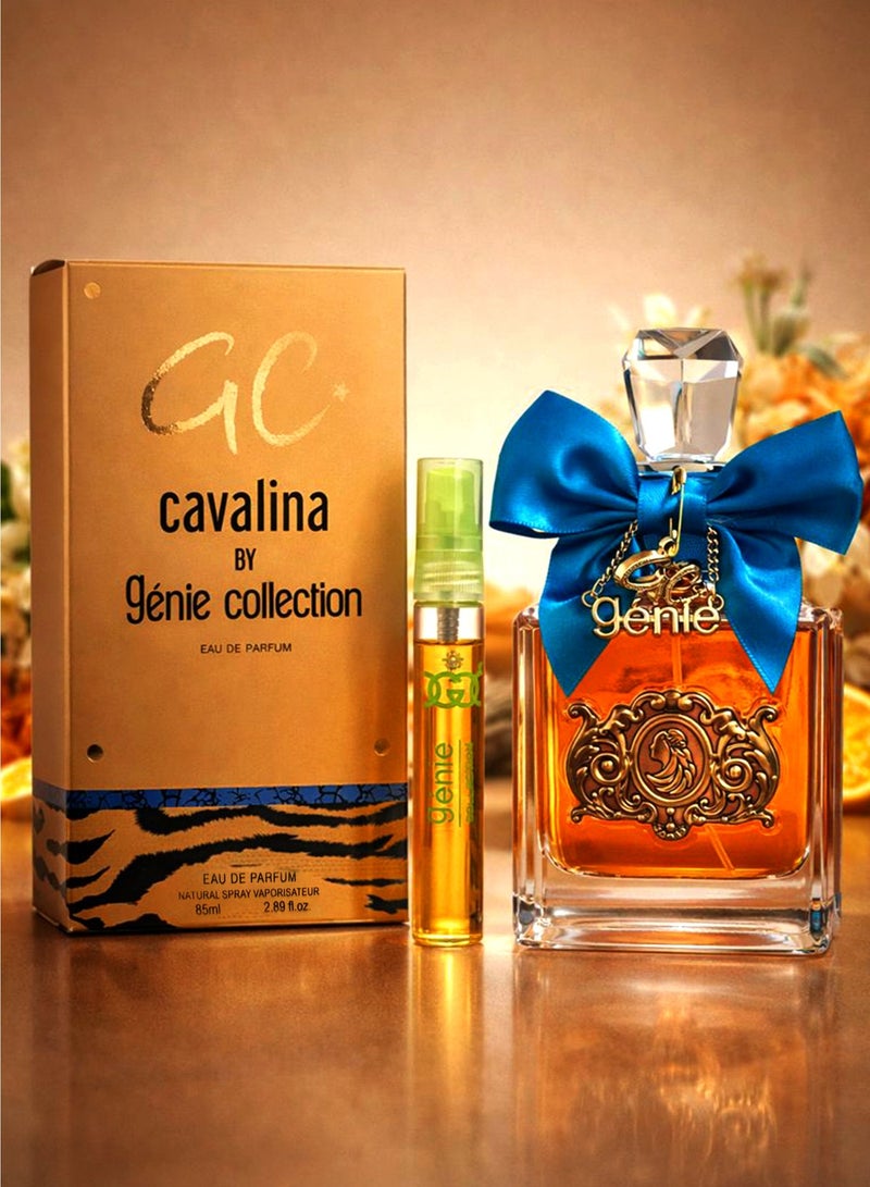 Genie Collection Luxury Perfume for Women Genie Collection Cavalina No. 8804 85ml | Long Lasting Women Perfume with Sweet Vanilla, Amber and White Floral Fragrance | The Best Eau De Parfum with Free 5ml Travel Bottle - Image 2