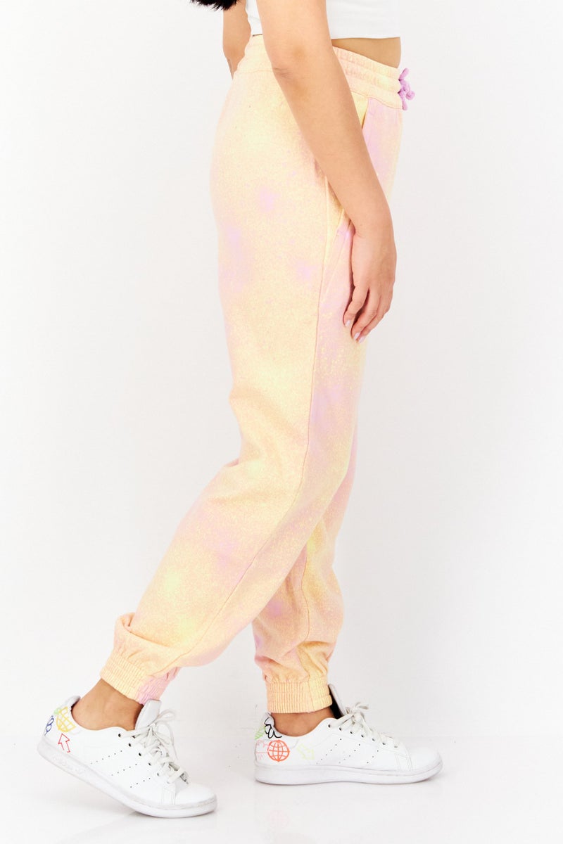 adidas Originals Women Sportswear Fi Embroidered Logo Jogger Pant, Pink Combo - Image 4