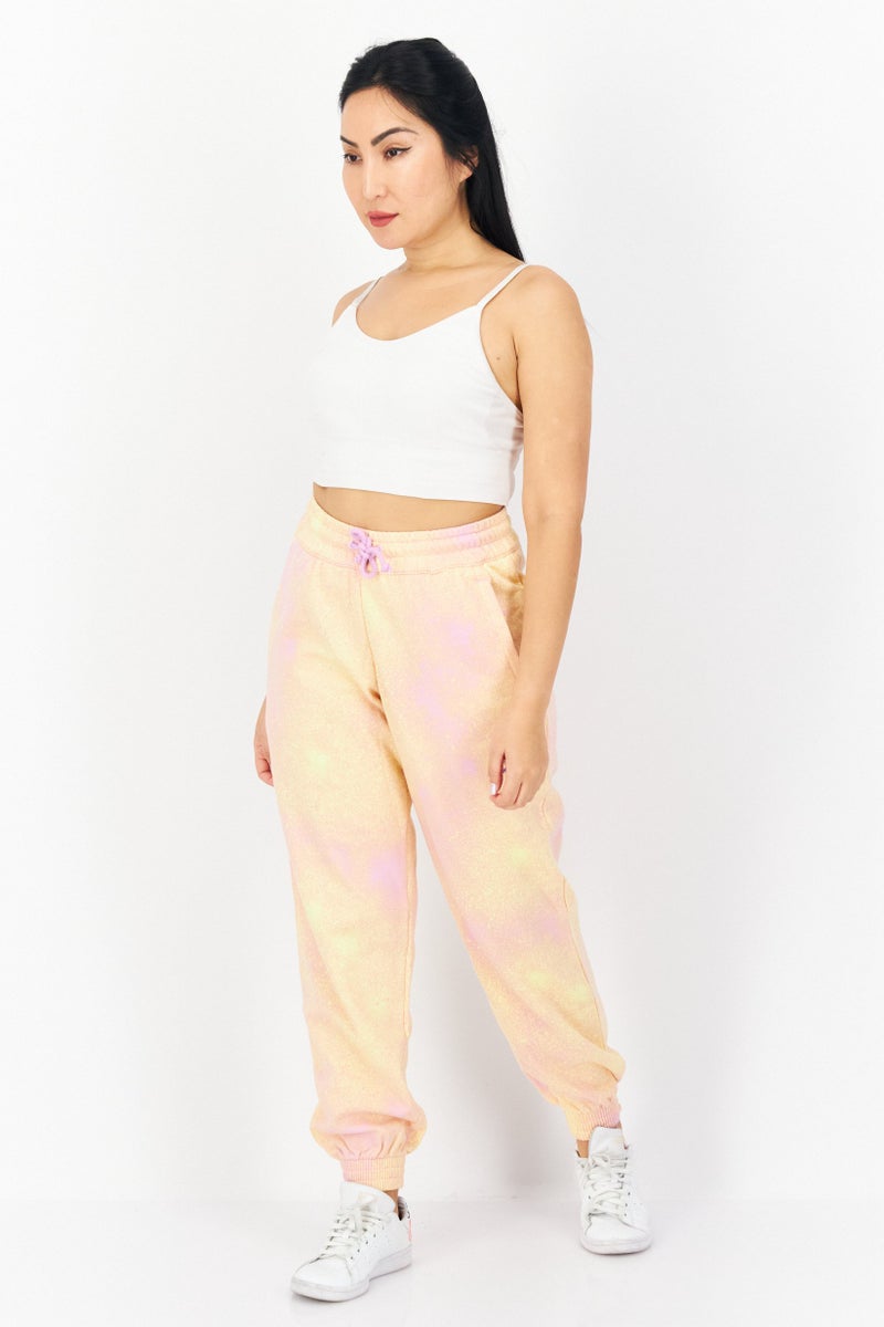 adidas Originals Women Sportswear Fi Embroidered Logo Jogger Pant, Pink Combo - Image 3
