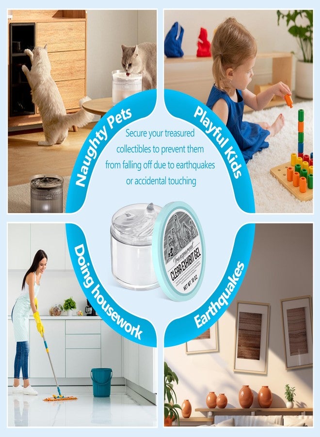 Ruiot 10oz Clear Museum Display Gel, Removable Clear Gel for Museum Display, Reusable Museum Display Putty for Antique, Glass, Ceramic and Action Figures - Image 3