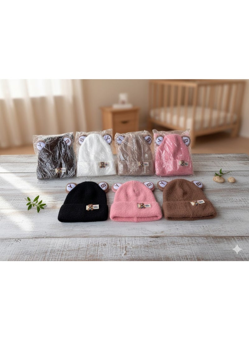 قبعة شتوية للأطفال على شكل دب لطيف! تصميم جذاب ولطيف بأذنين بارزتين ووجه دب مبتسم ناسبة للأولاد والبنات من عمر الرضاعة وحتى 6 سنوات تقريبًا ، مثالية للخروجات اليومية أو اللعب في الخارج أثناء الشتاء،سهلة الارتداء وتمنح الطفل مظهرًا ممتعًا ولطيفًا - Image 3