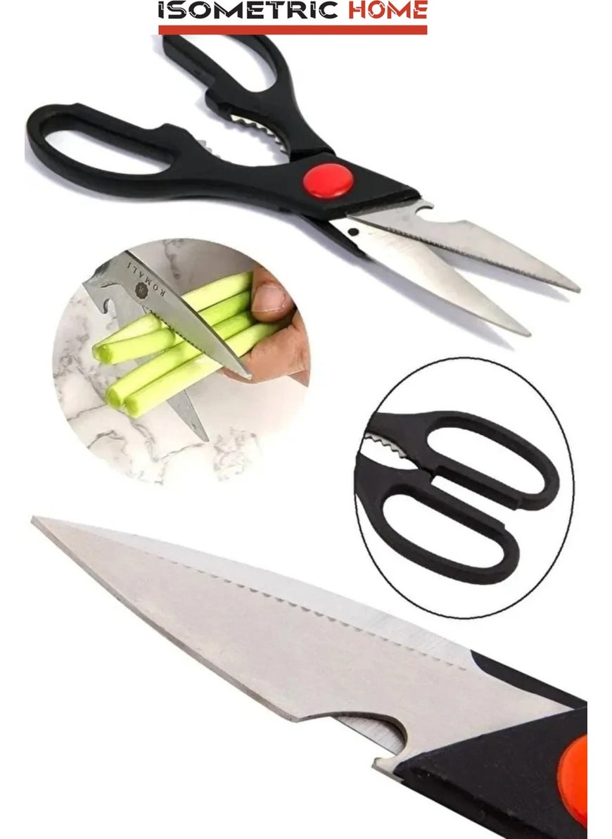 Octopus Bazaar - Practical Multifunctional Kitchen Scissors Chicken Scissors - Image 1