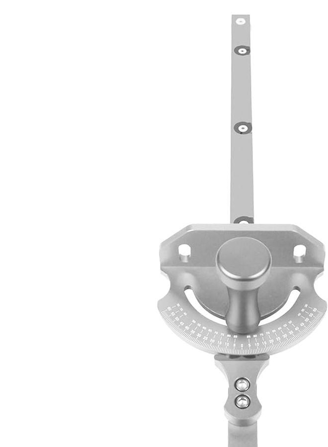 نظام قياس الزوايا الثقيل من الألومنيوم الفضي - دليل قطع دقيق لمنشار الطاولة - Image 1