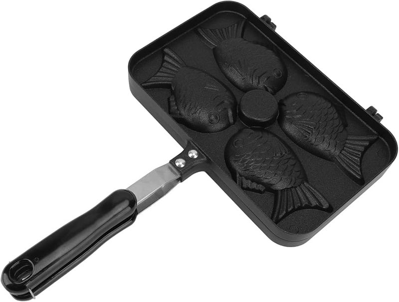 Non Stick Double Sided Taiyaki Waffle Pan With Anti Scalding Handle Aluminium Alloy - Image 2