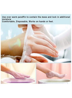 KIIUMI 100 Pcs Clear Plastic Disposable Booties ，Disposable Clear Plastic Socks,  Plastic Socks Liners Bags  - Image 4