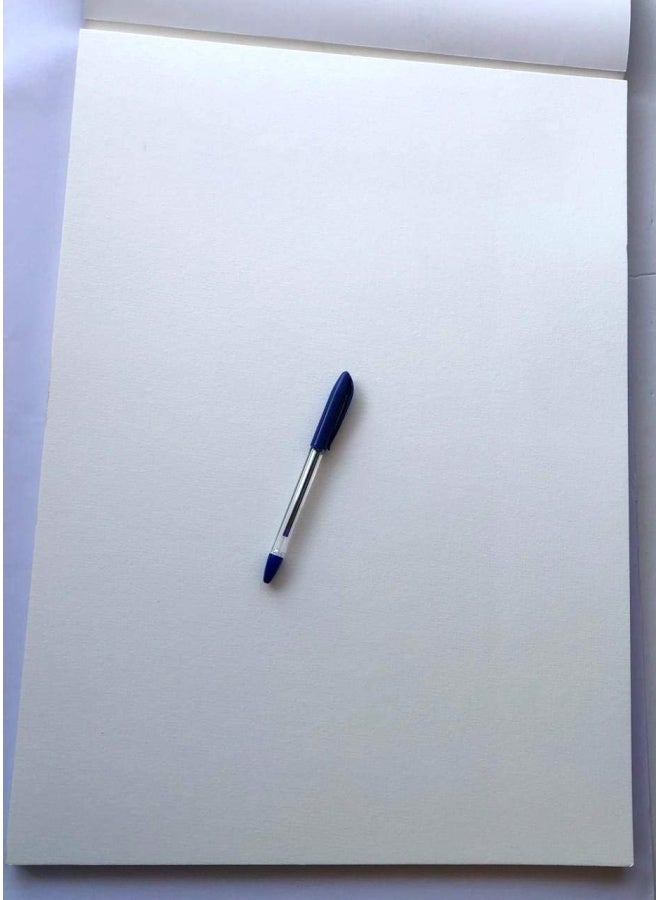 Premify دفتر رسم كبير 4K ورق سكتش 200 جرام، 20 ورقة (15" × 21 إنش) أوراق دفتر رسم فنية خالية من الحمض، وسائط احترافية للرسم والتلوين، قرطاسية للأطفال والبالغين - Image 4