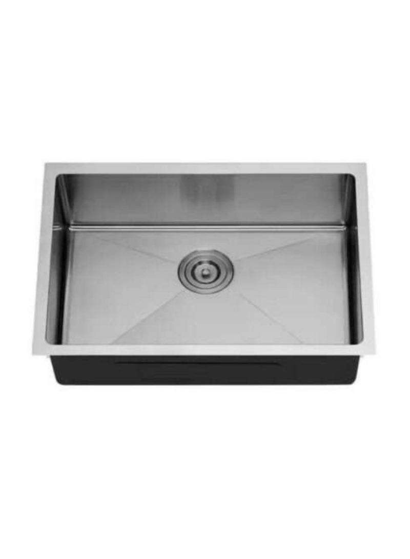 SUIZAK Single Bowl Kitchen Sink, Model SZ6045 1B - SZS0902013, Stainless Steel 304 Grade, Radius 10 Design, Sound Pad & Undercoating, 600 × 450 × 220 mm - Image 1