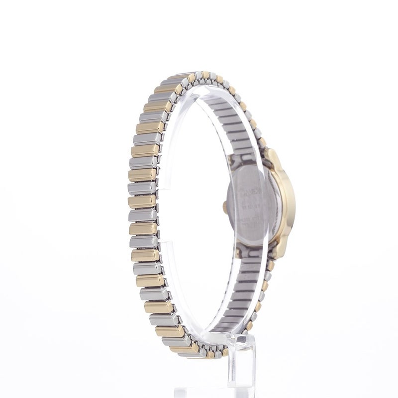 TIMEX ساعة تيمكس النسائية T2M570 كافاتينا بسوار توسيع من الفولاذ المقاوم للصدأ بلونين - Image 4