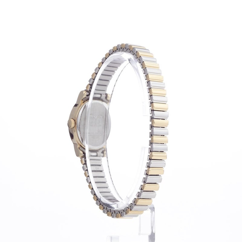 TIMEX ساعة تيمكس النسائية T2M570 كافاتينا بسوار توسيع من الفولاذ المقاوم للصدأ بلونين - Image 3