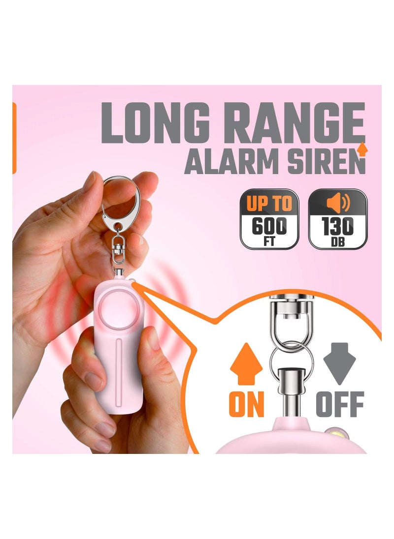 Y&D Personal Alarm Safety Panic Alarm Keychain Emergency Self Defence 130 DB Loud Siren Protection Device With Led Light Simple Operation Reusable For Women Kids Elders  - Image 4