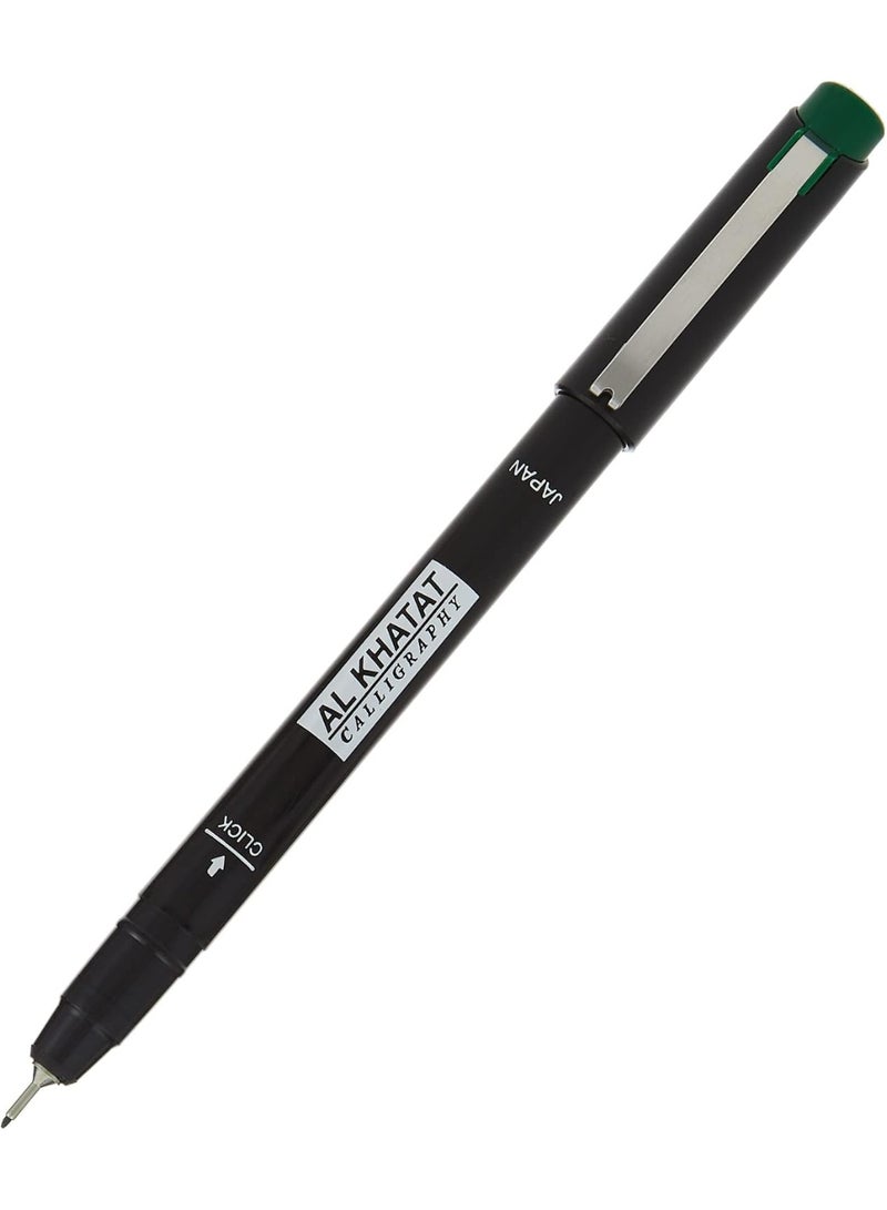 Al Khatat Calligraphy Pen, 1 mm Line Width, Green - Image 1