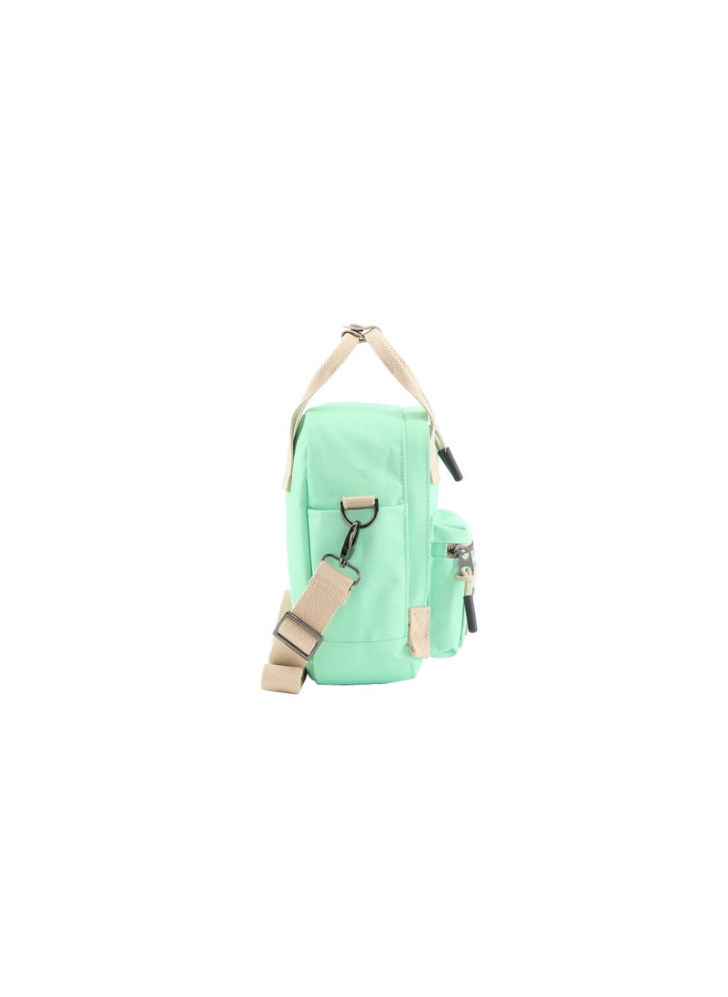 NATIONAL GEOGRAPHIC National Geographic LEGEND Mini Utility Bag Jade For Men and Women, Durable Water Resistant Multi Function Casual Green Shoulder Bag/Lunch Box Bag With Top Handle/Removable Strap  - Image 4