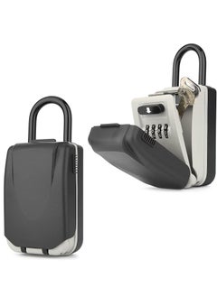 KASTWAVE Key Lock Box for Outside, Lock Box for House Keys, Key Lockbox for Key Storage Outdoor, 4 Digit Combination Lock Box for Realtors Garage Spare Keys  - Image 1