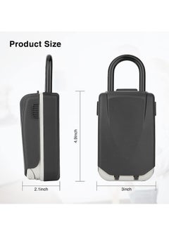 KASTWAVE Key Lock Box for Outside, Lock Box for House Keys, Key Lockbox for Key Storage Outdoor, 4 Digit Combination Lock Box for Realtors Garage Spare Keys  - Image 5