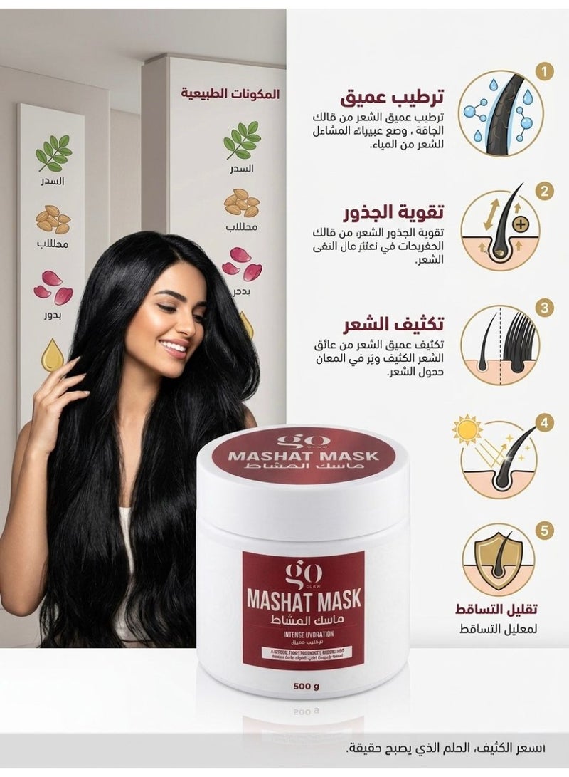 GO GLOW Mashat Mask Intense Hydration 500 G - Image 2