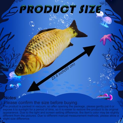 XiRiDa 236 Fish Stuffed Animal Toy Soft Carp Stuffed Plush Throw Pillow Gift for Kids - Image 5