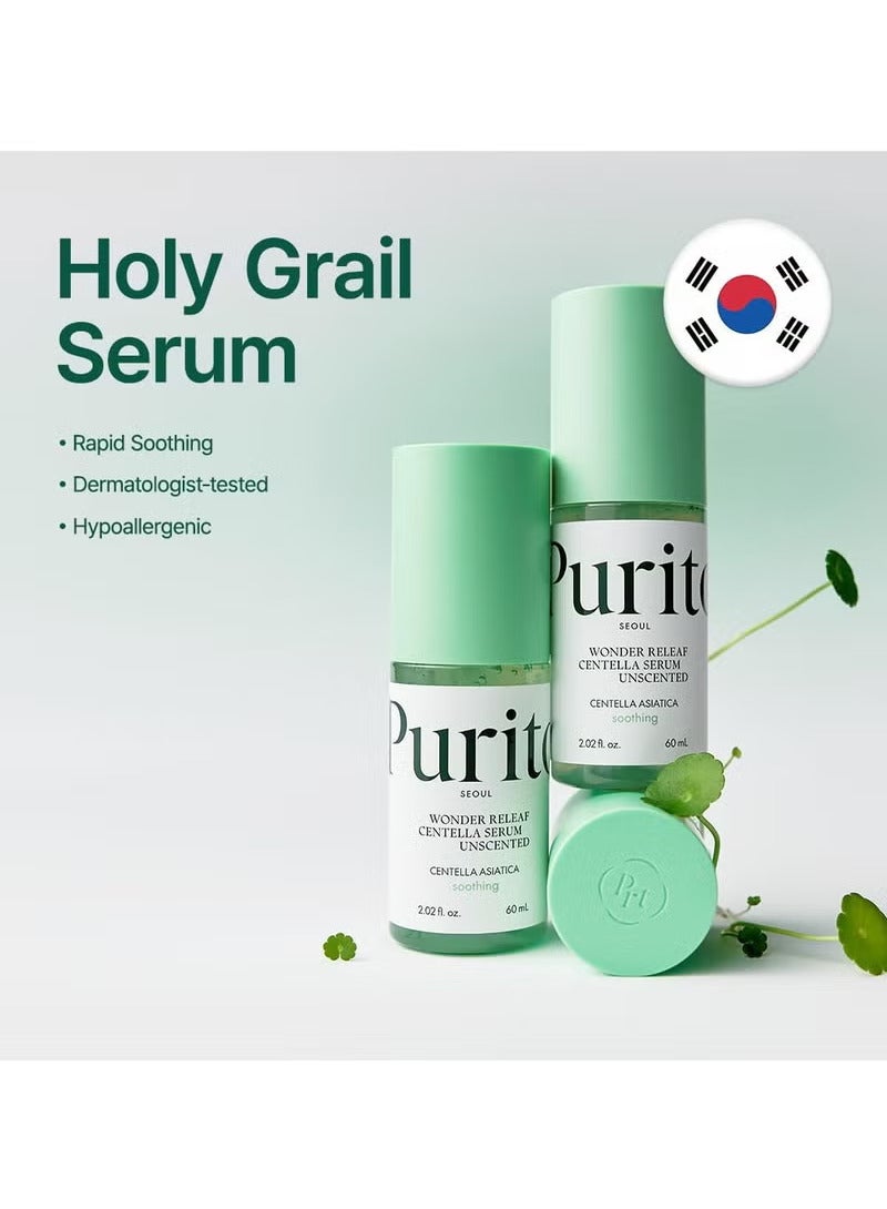 PURITO Centella Unscented Serum, Korean Centella, for All Skin Types, Ampoule, Soothing, Calming, Facial Serum for face, Vegan & Cruelty-Free, Korean Skin Care, 60ml 2fl.oz - Image 2