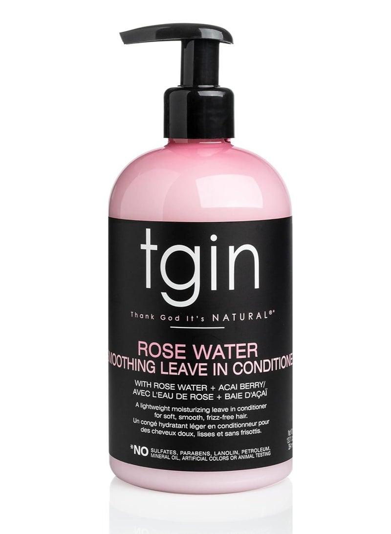 Tgin Tijin Natural Hair Smoothing Rosewater Leave-In Conditioner - Splash - Curl - Lantern - Detangling - Light Cool - 11 oz - Image 1