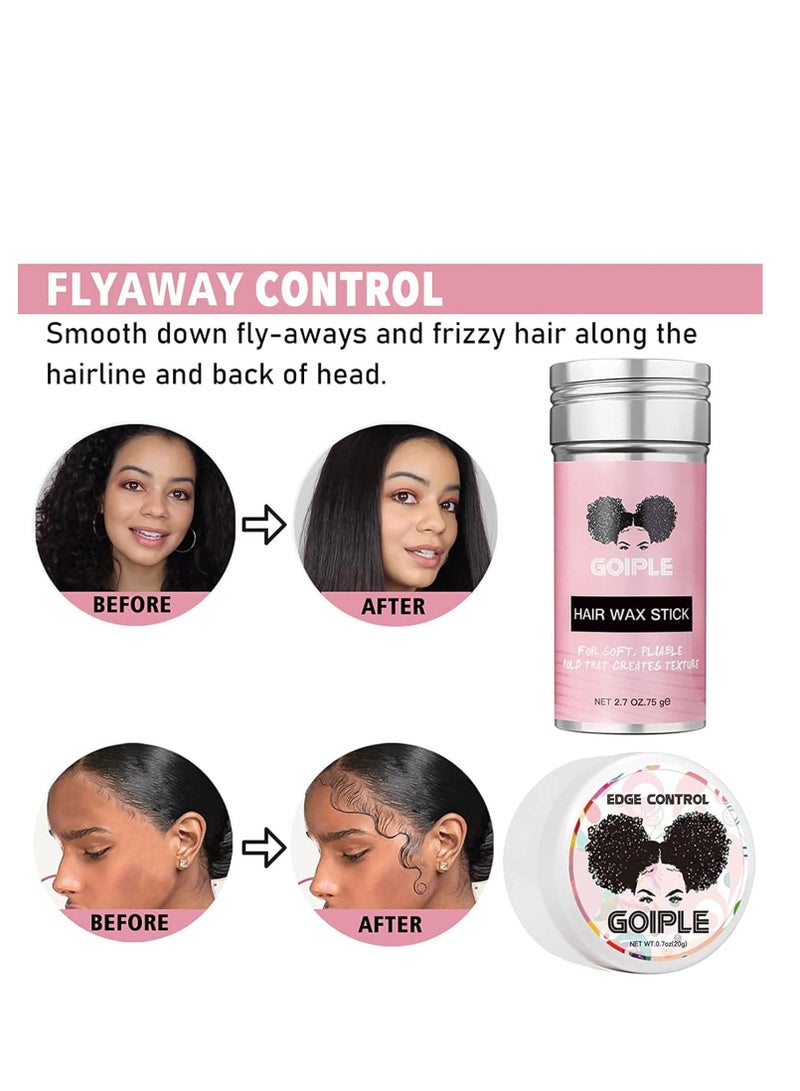 Goiple Wig Glue 1.28OZ, Waterproof Lace Front Adhsive for Wigs with Tools and Hair Wax Stick (Lace Adhesive/Wig Glue Remover/Wax Stick/Edge Control Wax/Elastic Band/Hair Dual Drush/Wigs Caps) - Image 1