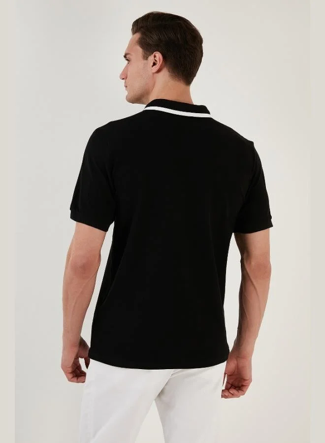 Buratti  Buratti 100% Cotton Regular Fit Buttoned Polo Collar T Shirt Men's POLO COLLAR T SHIRT 59023861 for Men | Best Price UAE