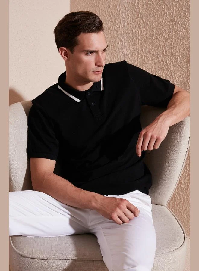 Buratti  Buratti 100% Cotton Regular Fit Buttoned Polo Collar T Shirt Men's POLO COLLAR T SHIRT 59023861 for Men | Best Price UAE