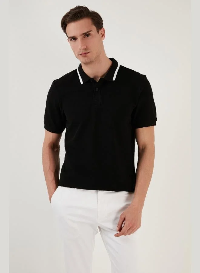 Buratti 100% Cotton Regular Fit Buttoned Polo Collar T Shirt Men's POLO COLLAR T SHIRT 59023861