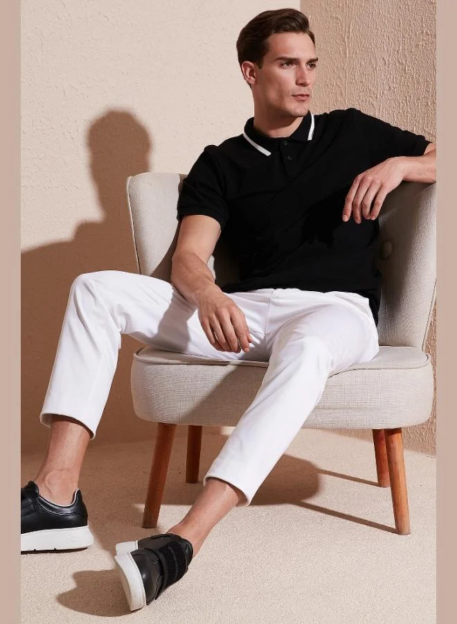 Buratti  Buratti 100% Cotton Regular Fit Buttoned Polo Collar T Shirt Men's POLO COLLAR T SHIRT 59023861 for Men | Best Price UAE