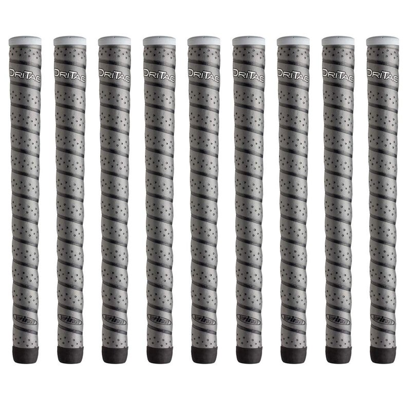 Winn Dri-Tac Wrap Oversize (+1/8") Dark Gray Golf Grips - 9 Piece Bundle - Image 5