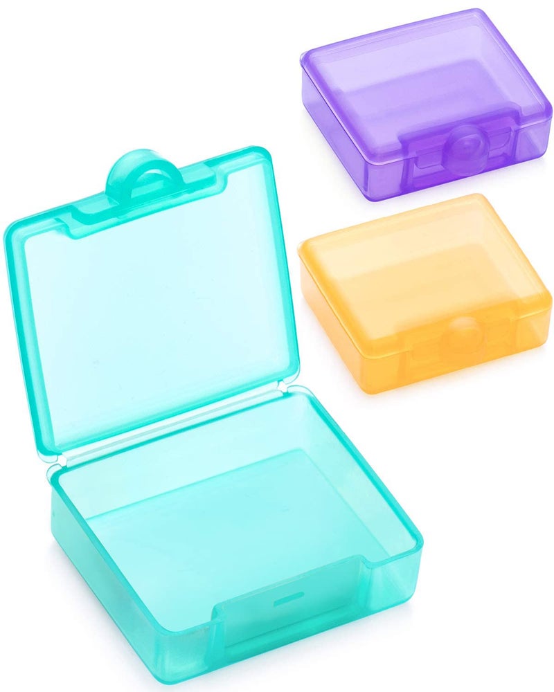 Sukuos Small Pill Box 3 pcs, Cute Travel Pill Case Daily Pill Organizer Portable for Pocket Purse for Vitamin Fish Oil Supplements, Easy to Clean - Image 1