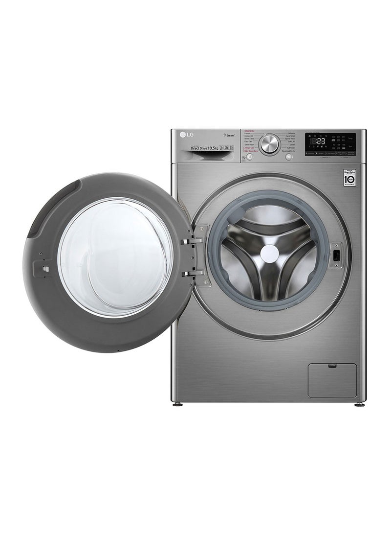LG Front Load Vivace Washing Machine With AI DD Technology 10.5 kg F4V5RYP2T Silver - Image 3