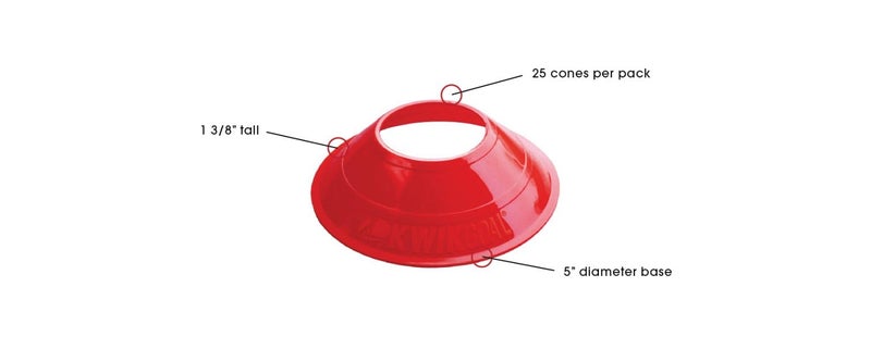 Kwik Goal Soccer Mini Cones, Yellow - Image 3