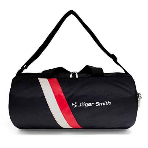 Jager_Smith Jager-Smith GB 600 Multipurpose Gym Bag with Shoe Compartment (Black, White & Red) - Image 1