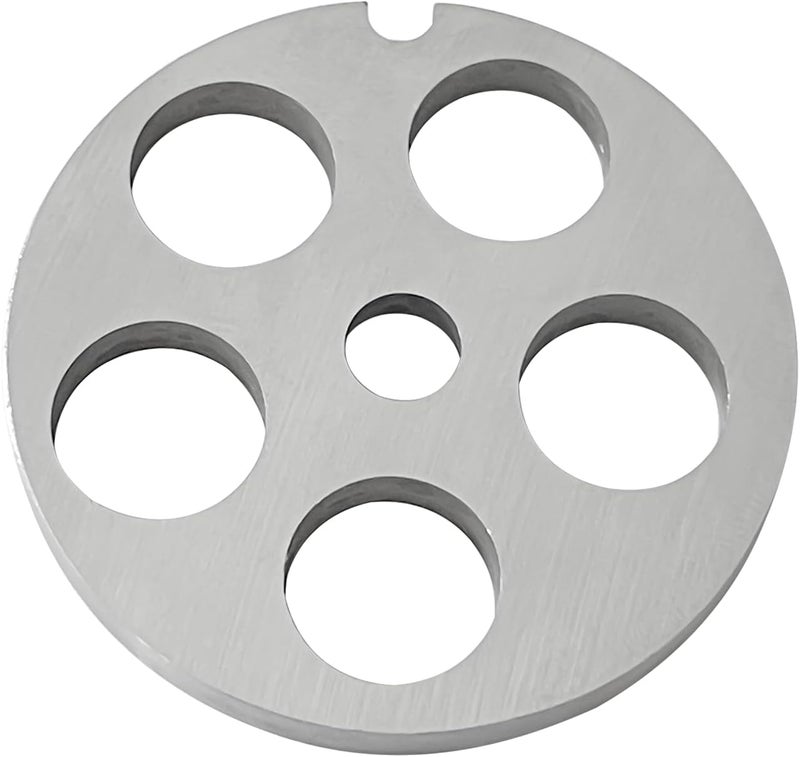 OUSTUE #8 Stainless Steel Meat Grinder Plate Discs Blades Compatible with Meat Grinders,Cutting Disks Heavy Duty (5/8 Hole Plate) - Image 1
