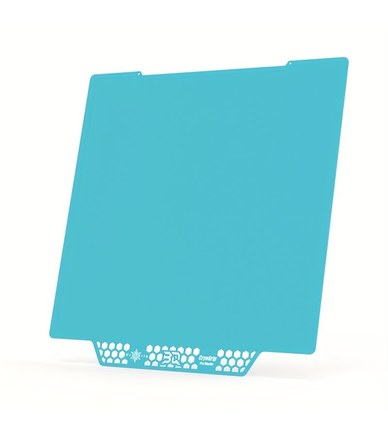 بلات البناء من نوع PEI PETIGO Cryogrip Pro بحجم 254x241 ملم طراز Glacier لطابعات Prusa MK3 MK3S MK4 MK4S ثلاثية الأبعاد، طباعة بدرجة حرارة منخفضة وسهولة الإزالة. - Image 5