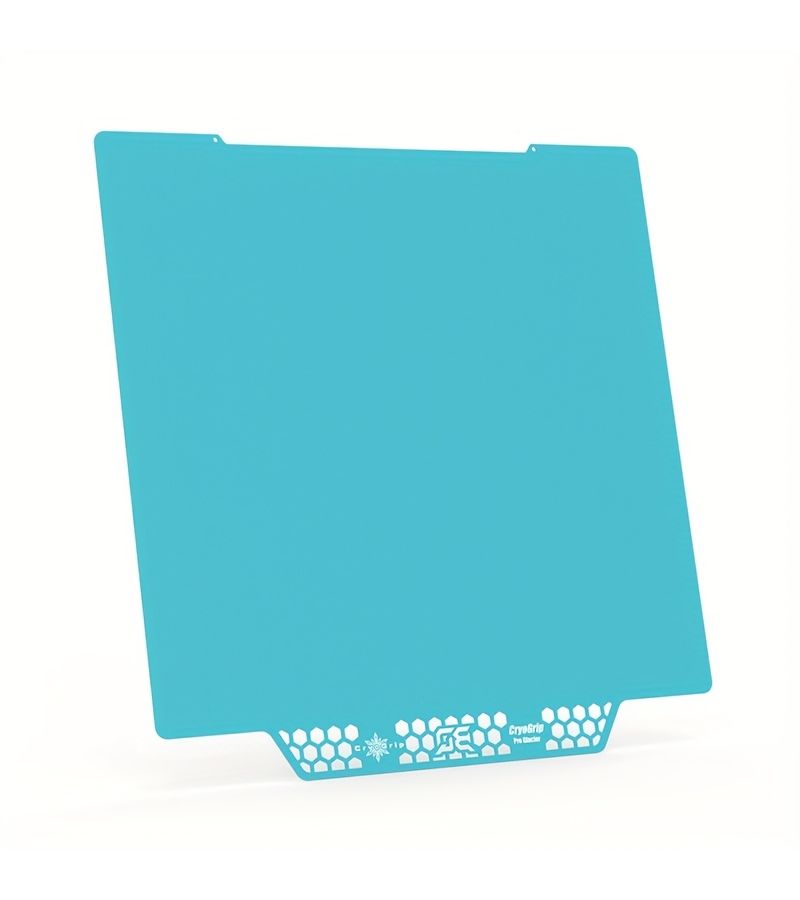 بلات البناء من نوع PEI PETIGO Cryogrip Pro بحجم 254x241 ملم طراز Glacier لطابعات Prusa MK3 MK3S MK4 MK4S ثلاثية الأبعاد، طباعة بدرجة حرارة منخفضة وسهولة الإزالة. - Image 4