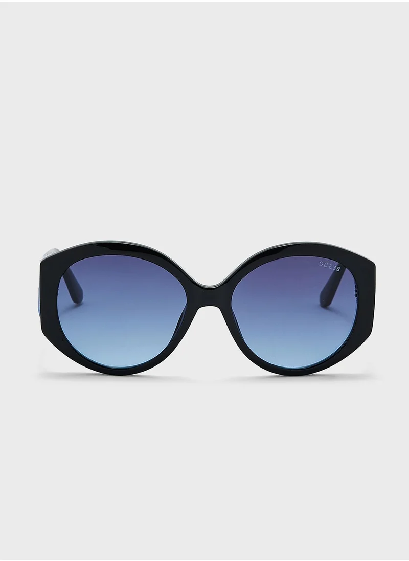 GUESS Half Frame Shape Sunglasses