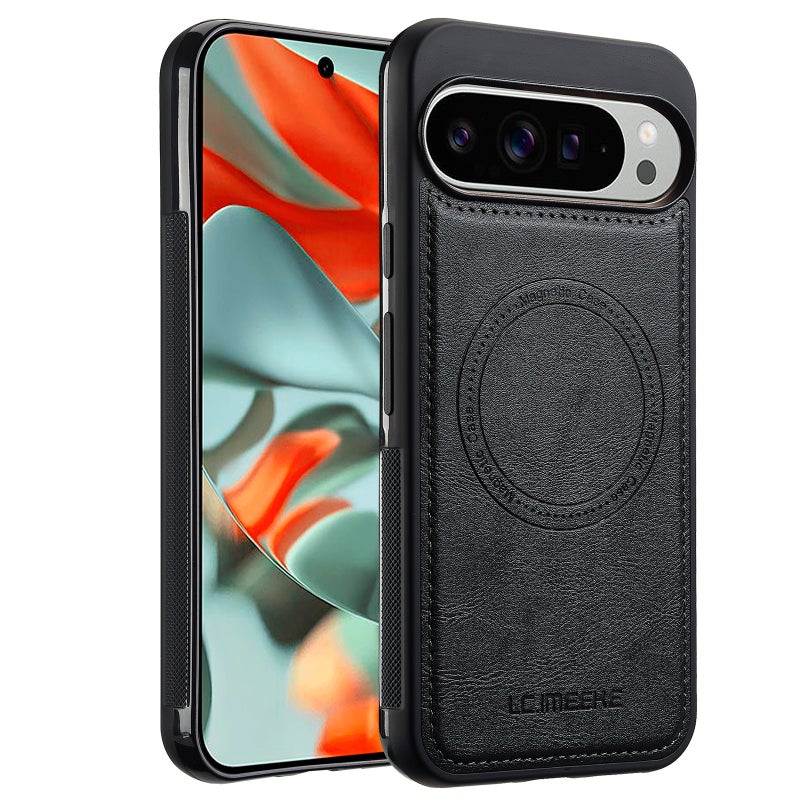 HuHa Protective Cover For Google Pixel 9 / 9 Pro LC.IMEEKE Magsafe Phone Case(Black) - Image 1