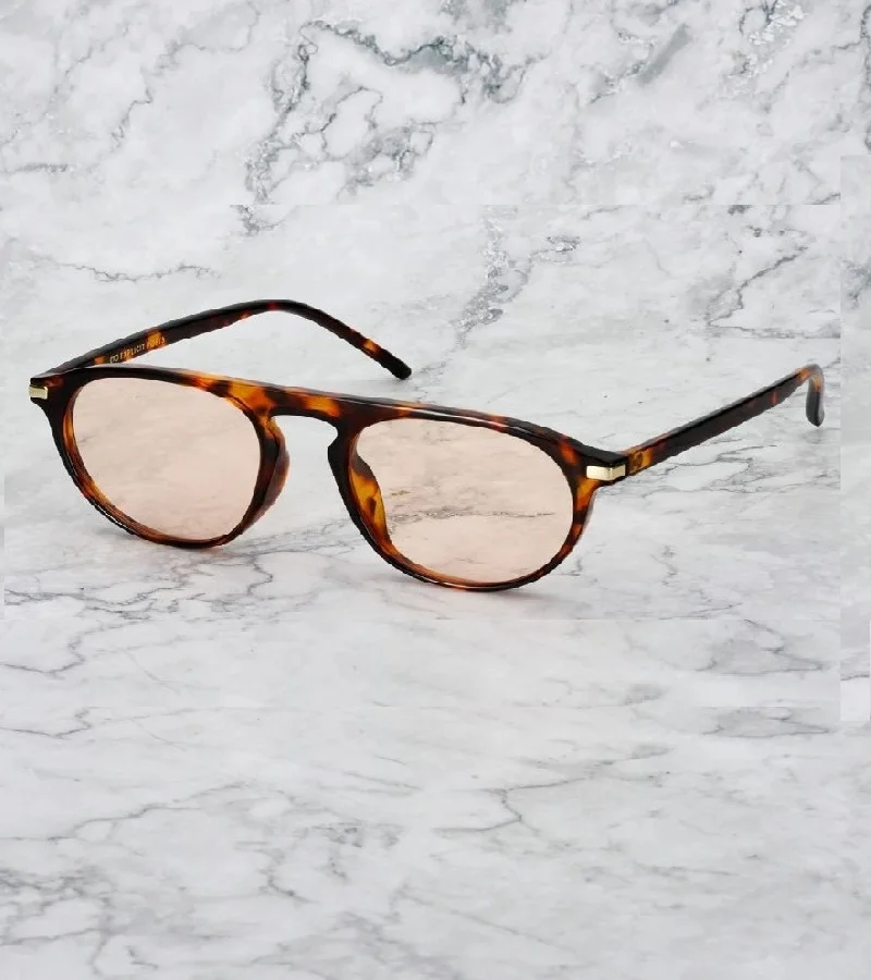 Explicit Poets Explicit Poets Unisex Carter Tortoise-Peach Stylish Sunglasses, 13EP4