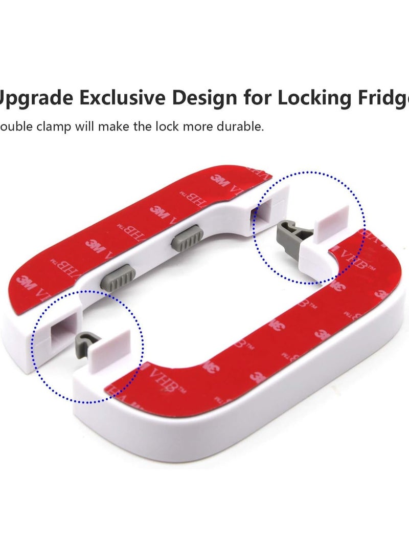 Upgraded Home Refrigerator Fridge Freezer Door Lock For Babies Safety Adhesive - Image 4