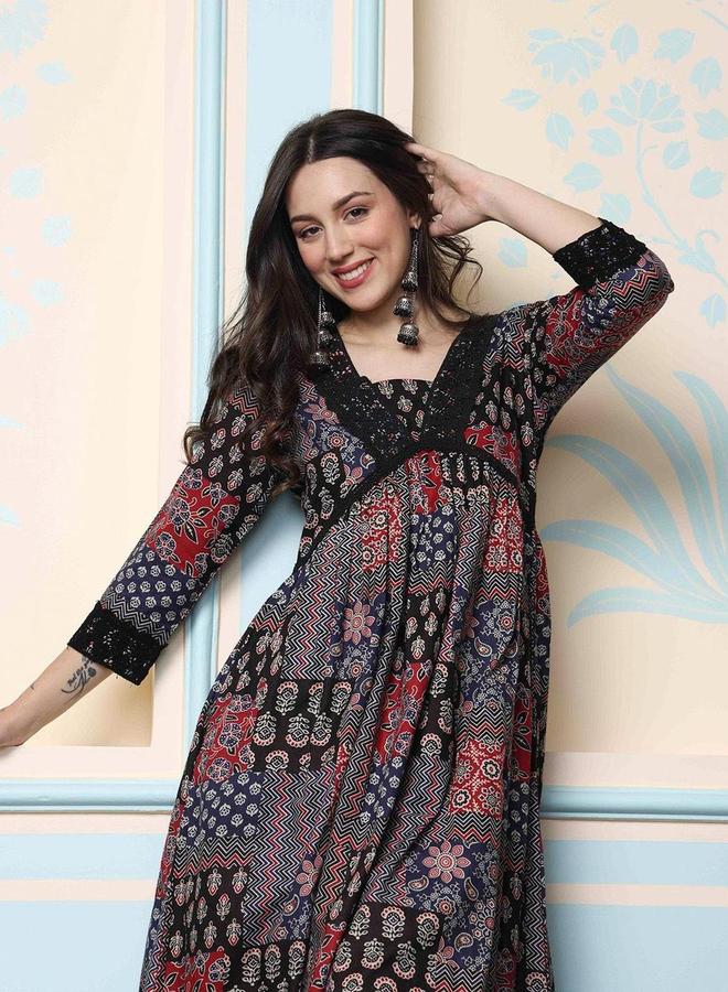 آي شين طقم كورتا - مطبوع من إيشين مع بنطلون - Image 1