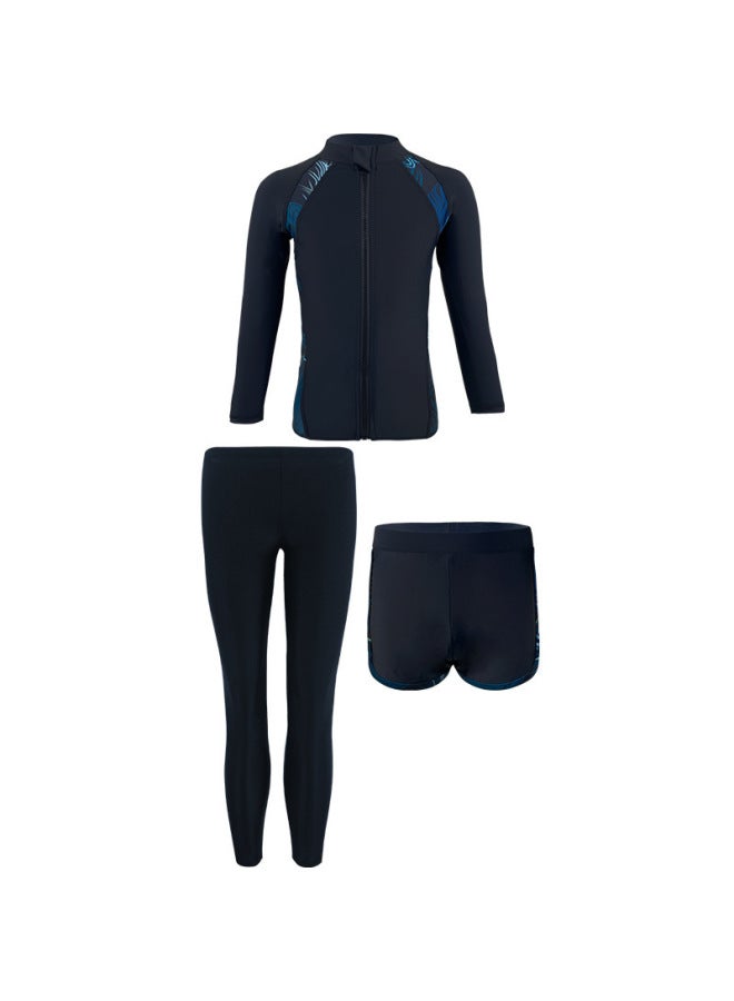New Long-sleeved Couples Swimsuit Women's Sunscreen Quick-drying Outdoor Surfing Diving Suit Men's Split Jellyfish Suit