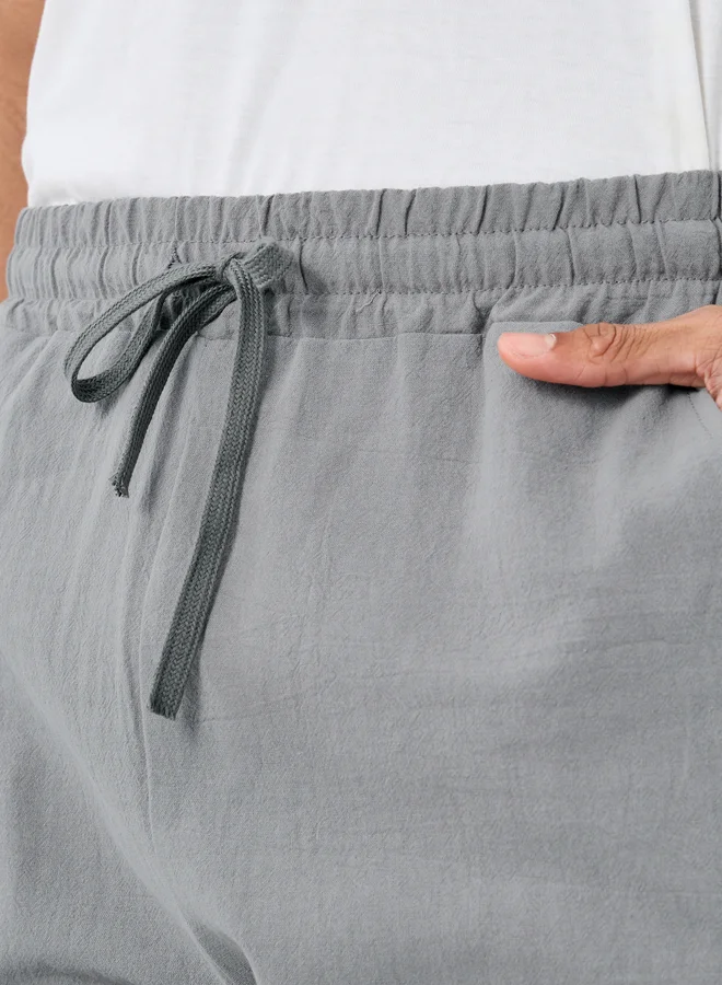 Styli Styli Relaxed Fit Drawstring Waist Woven Pants